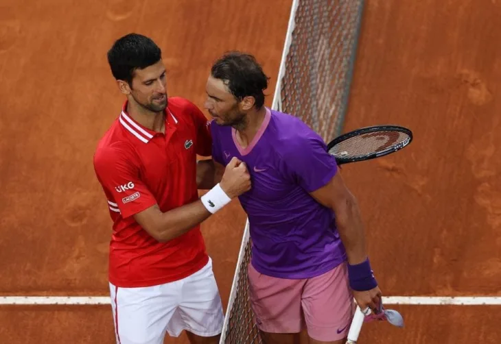 Novak Đoković  Rafael Nadal foto GETTY IMAGES