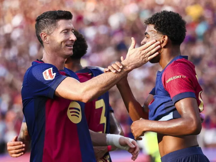 Yamal i lewandowski pogadjali za novi trijumf barcelone barcelona 66ca3824b40e2