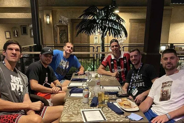 Boban Marjanovic Luka Doncic Nikola Jokic Vlatko Cancar Goran Dragic Nikola Vucevic