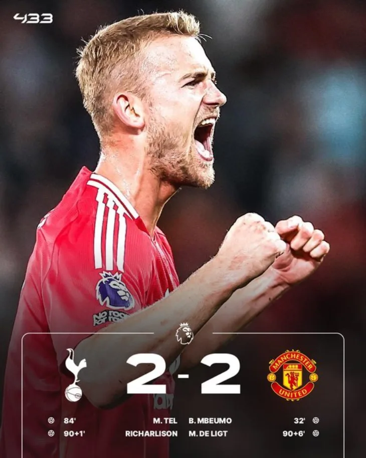 Manchester United Premiership Tottenham