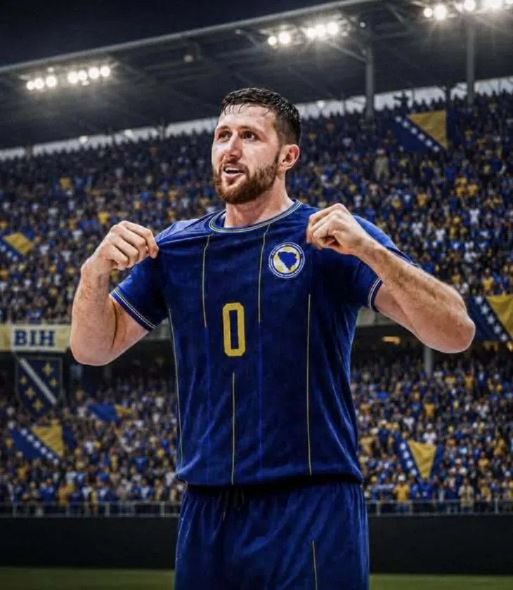 Nurkic u dresu fudbalske reprezentacije Bi H