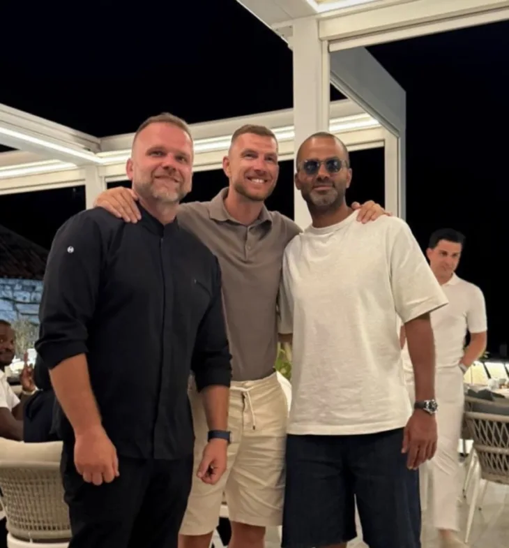 Dzeko i Tony Parker
