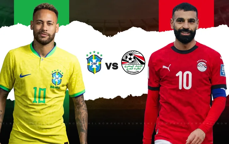 Brazil neymar vs Egypt Salah