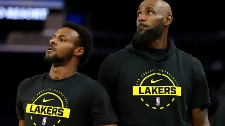 Bronny i LeBron James