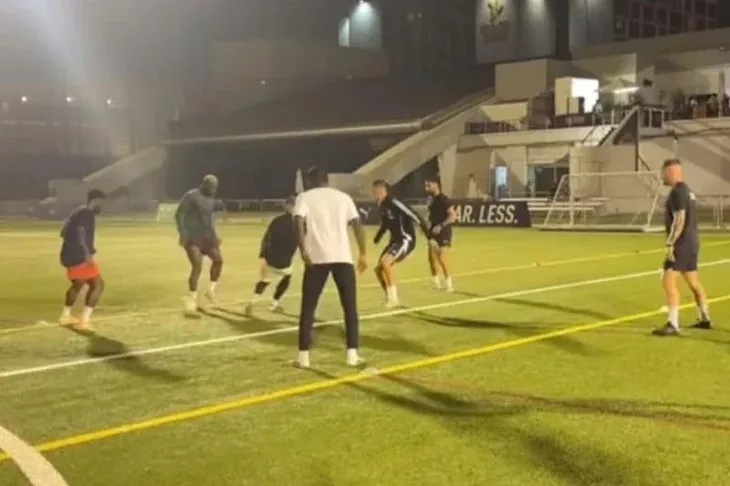 Serge Aurier Aldin Turkeš Turkes trenirao sa Aurierom Foto: Screenshot