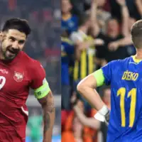 Aleksandar Mitrović i Edin Džeko