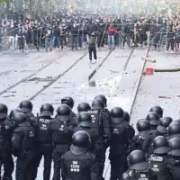 Dynamo Dresden navijaci neredi