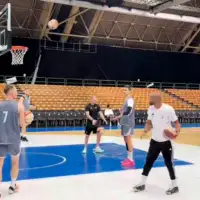 Kosarkasi Dubaija trenirali pred utakmicu sa Zvezdom zetra