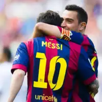 Xavi Hernandez Lionel Messi