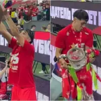 FK Spartak Moskva Spartak slavio titulu, a onda im se pehar raspao u komade