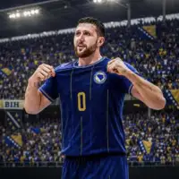 Nurkic u dresu fudbalske reprezentacije Bi H