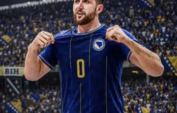 Nurkic u dresu fudbalske reprezentacije Bi H