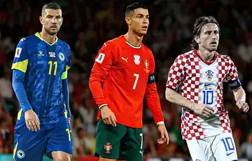Edin Dzeko Cristiano Ronaldo Lika Modric
