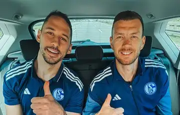 Edin Dzeko Schalke 04 Nikola Katic