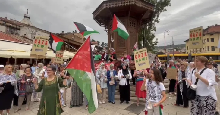 Sarajevo palestina protest