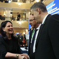 Annalena Baerbock, Damir Arnaut i Denis Bećirović
