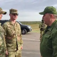 Američki oficiri i bjeloruskim ministrom odbrane