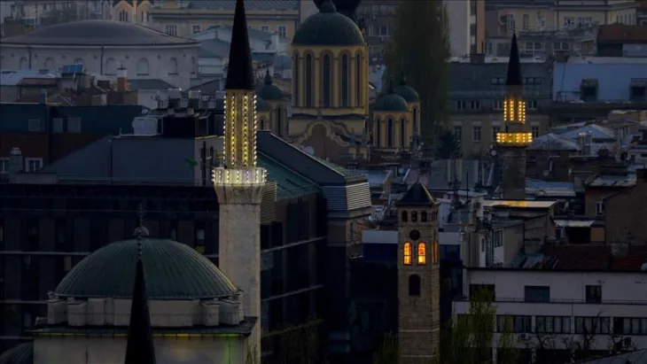 Sarajevo dzamija mibarek noc Anadoly Agency