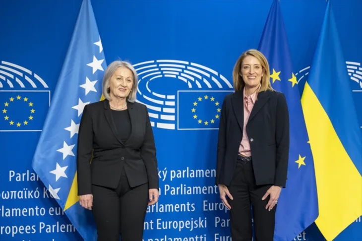 AA 20230320 30627841 30627838 PREDSJEDAVAJUCA SAVJETA MINISTARA BIH RAZGOVARALA SA PREDSJEDNICOM EVROPSKOG PARLAMENTA