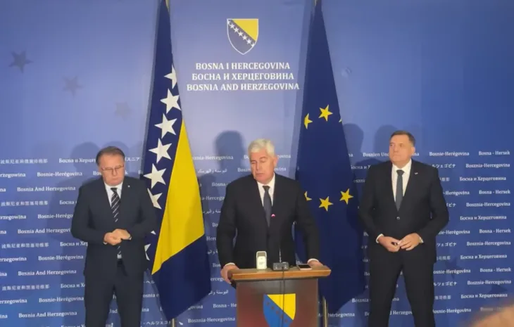 Dragan Covic Nermin Niksic  Milorad Dodik