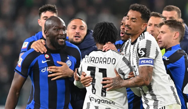 Romelu Lukaku Juan Cuadrado Juventus Inter Coppa 1