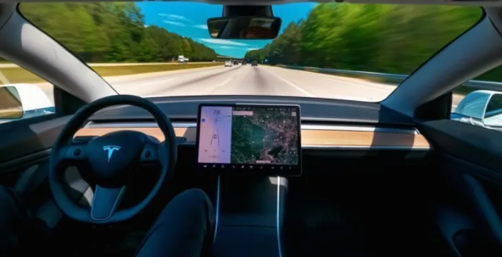 Tesla inside