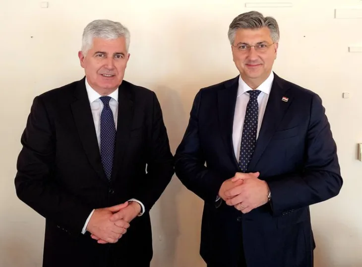 Covic plenkovic Twitter/Dragan Čović