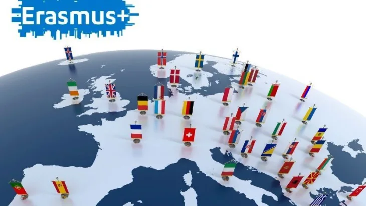 Erasmus +. Printscreen