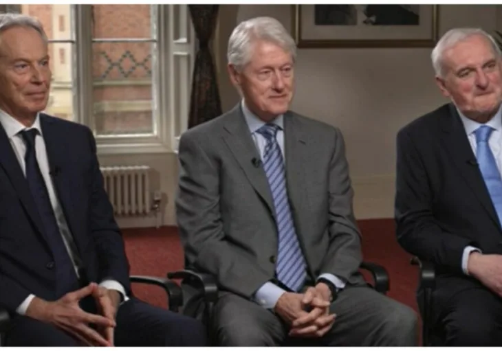 Tony Blair Bill Clinton Bertie Ahern 872x610