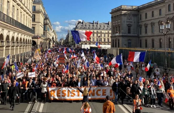 Demonstracije protesti francuska