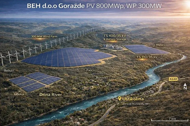 Gorazde Vjetroelektrane solarne elektrane 1