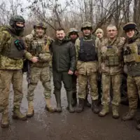Volodimir Zelenski na bojistu
