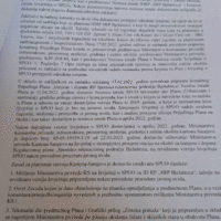 Dokument kojima je odobreno krcenje sume na Bjelasnica 5