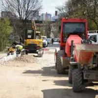 Sarajevo radovi na izgradnji setalista uz Miljacku Novi Grad 3