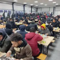 AA 20230406 30784738 30784737 BIH ORGANIZOVAN IFTAR ZA MIGRANTE U PPCU LIPA KOD BIHACA