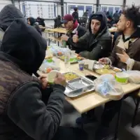 AA 20230406 30784738 30784734 BIH ORGANIZOVAN IFTAR ZA MIGRANTE U PPCU LIPA KOD BIHACA
