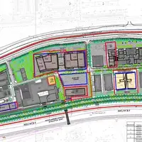 Kvadrant C Izmjena RP predvida nove stambeno poslovne objekte trg dogradnju objekata pjesacki most