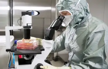 Laboratorija virus ilustracija