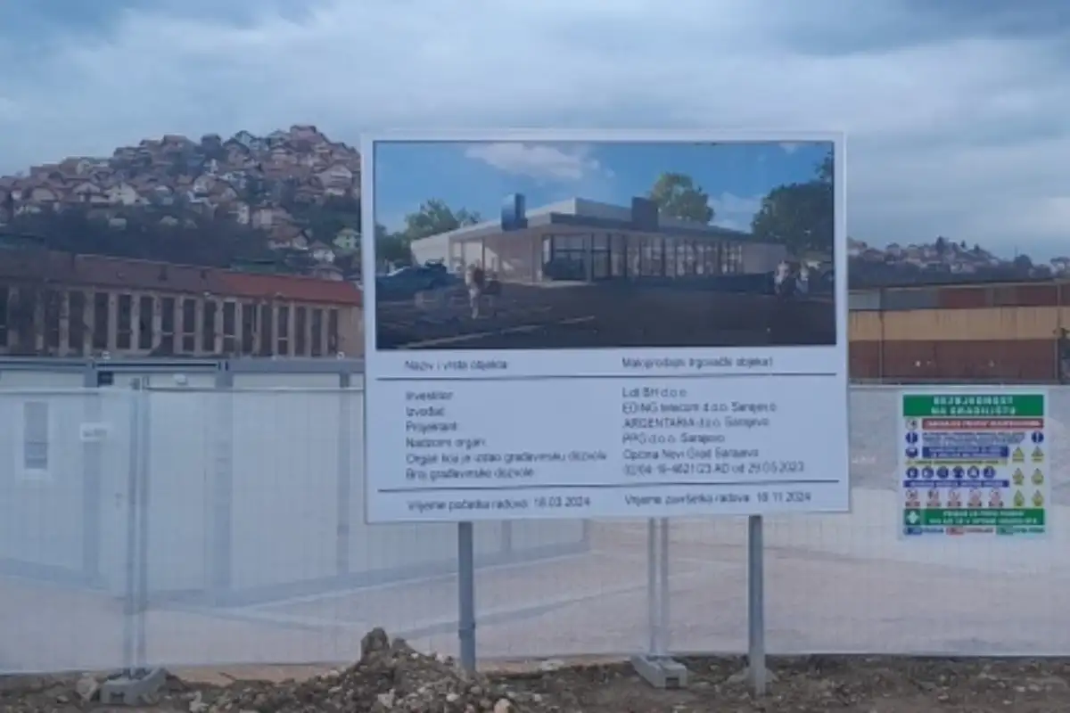 Lidl Sarajevo pocetak gradnje 1