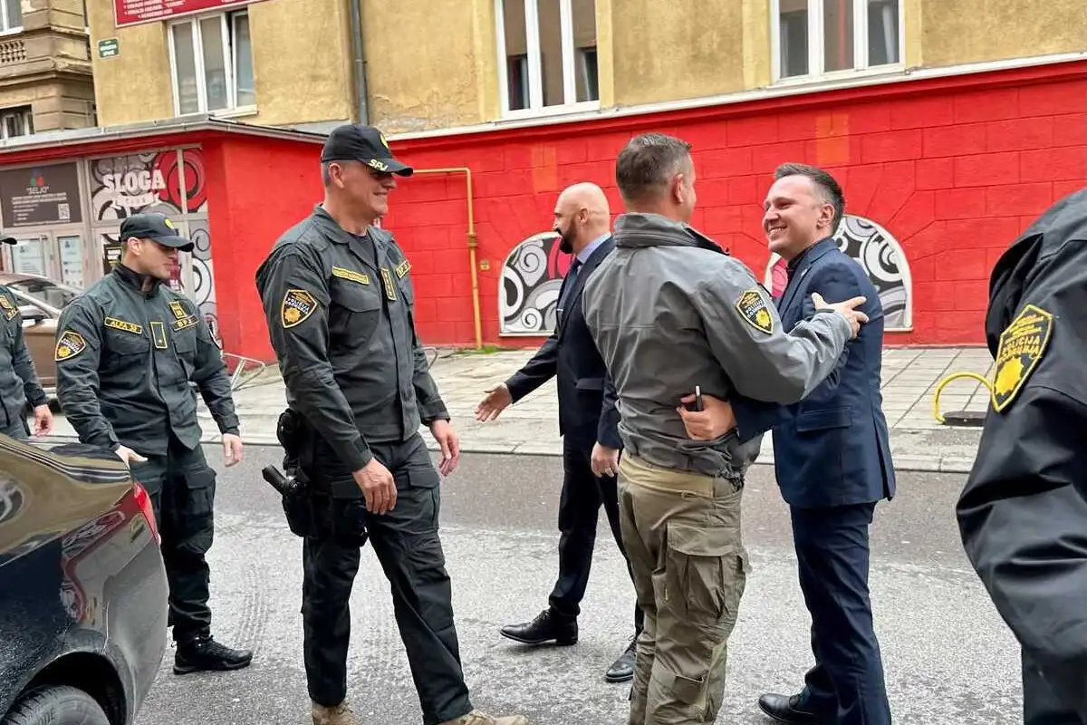 Docek Vahidin Munjić Mustafa Selmanović foto fup