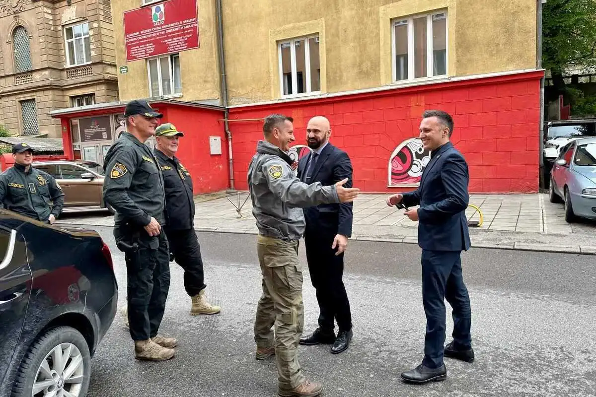 Docek Vahidin Munjić Mustafa Selmanović foto fup