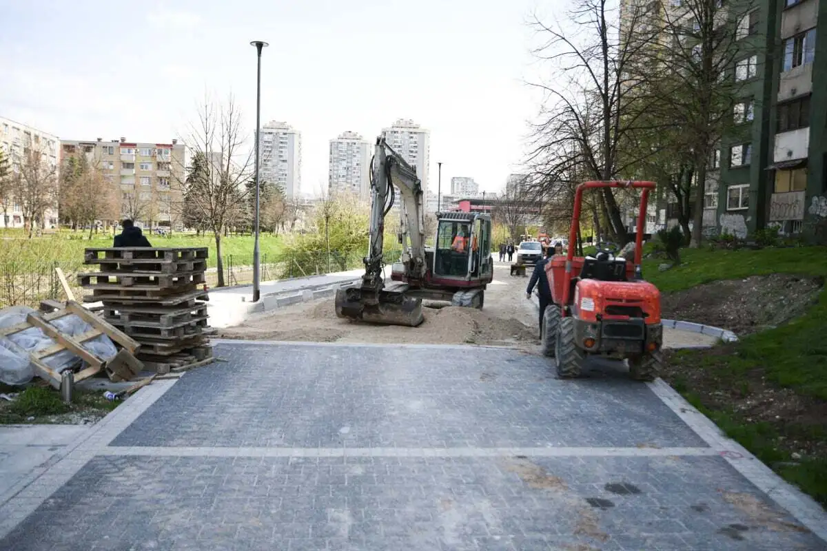 Sarajevo radovi na izgradnji setalista uz Miljacku Novi Grad 4