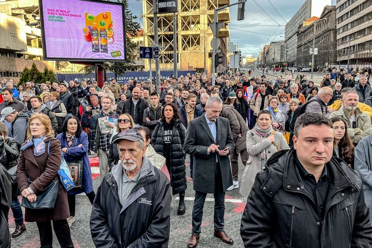Protesti beograd srbija AA