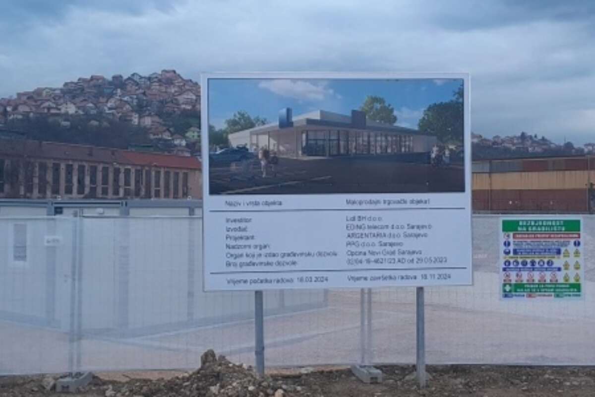 Lidl Sarajevo pocetak gradnje 1