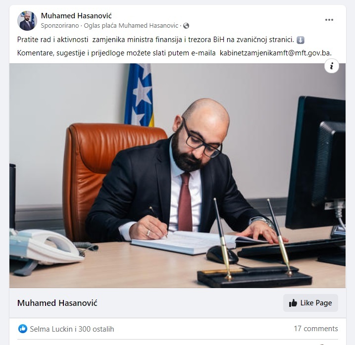 Znate Li Ko Je Muhamed Hasanović: Zamjenik Ministra Finansija BiH ...