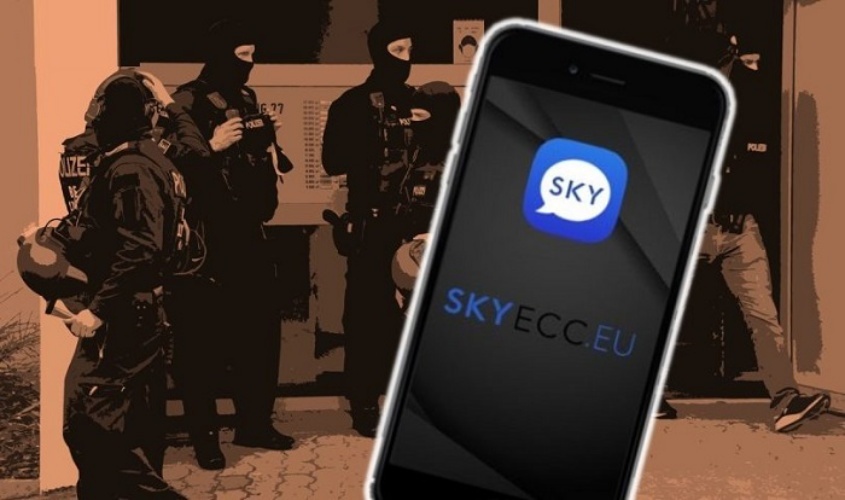 Sky app policija  Ilustracija